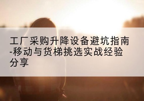 项城移动式升降机怎么选-工厂采购升降设备避坑指南-移动与货梯挑选实战经验分享